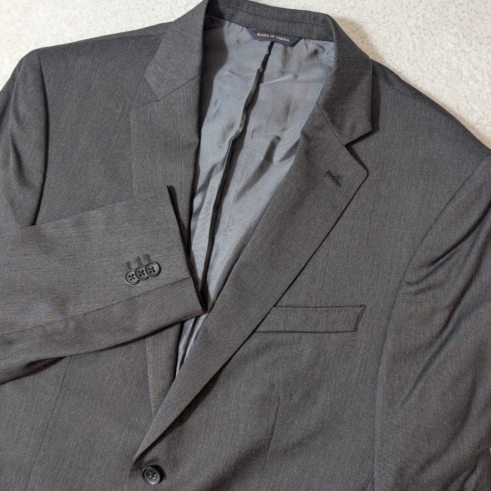Banana Republic Blazer Mens 40R Grey Modern Fit Lanificio Cerruti 100% Wool